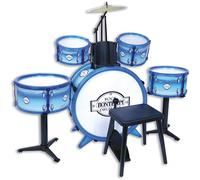 Bontempi BeatMaster Pro: batería para niños con sonidos realistas y mucha diversión azul, 850x650x680 mm