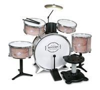 Bontempi- BeatFusion Pro: Batería Premium con Bombo Potente y Set Completo de Percusión, Marrón, 700x400x800 mm, Multicolor (51 5220)