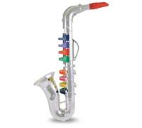 Bontempi | ChromaticGrandSax - Saxofón Cromado Grande de 8 Notas para Acercarse al Jazz con Estilo