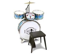 Bontempi- Drum Set with Electronic Rhythm Tutor and Stool, Multicolor, 68 cm (52 5692)