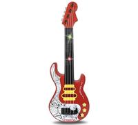 Bontempi | ElectroGroove - Bajo Rock Electrónico para Vibraciones Potentes y Ritmos Innovadores, Rojo con Motivos