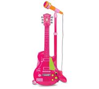 Bontempi- Rock Guitar with Stand Microphone, Color Rosa, Mediano (24 5872)