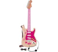 Bontempi- Electronic Rock Guitar with Connection to Music Devices, Color Rosa (24 1371)