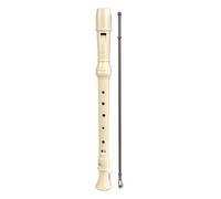 Bontempi | Flauta Dulce Color Marfil, Digitación Barroca, Soprano, 28 Notas, Material Antichoque