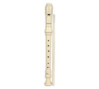 BONTEMPI - Flauta Dulce Soprano con Digitación Alemana, Doble Agujero, 28 Notas Extensión Do-Re, Material Antigolpes de 3 Piezas con Baqueta Larga 330 mm