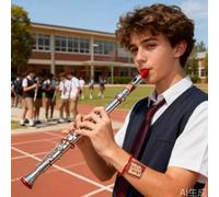 Bontempi - Flauta soprano Descant YRS-23 con escobilla y funda de flauta