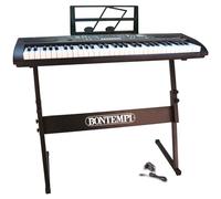 Bontempi | HarmonyLegs - Tastiera Digitale a 61 Tasti con Gambe in Metallo, Connessione USB e adattatore di rete per un'Armonia Completa, 940x310x1000 mm