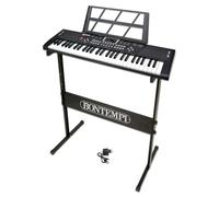 Bontempi | HarmonyLegs - Teclado Piano Digital de 54 Teclas, con Patas Reposa Teclado y Teclas Luminosas Perfecto para la Diversión, 74.9x23.9x8.9 cm