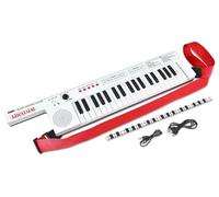 BONTEMPI - Keytar Electrónico de 37 Teclas con 4 Sonidos 4 Ritmos 10 Pistas Pregrabadas Función Okon Ajuste de Volumen USB Tipo-C Recarga de Batería Bandolera Tira de Pentagrama 550x112x40 mm