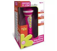 Bontempi: Micrófono de karaoke con luces - rosa