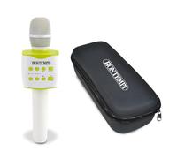 Bontempi | Micrófono Inalámbrico con Funda y Altavoz Karaoke, Efecto Cambiador de Voz, Volumen y Eco Ajustables, 27x7.5x7.5 cm