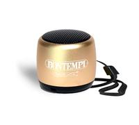 Bontempi | Mini Altavoz Inalámbrico Color Oro, Conexión Simple y Rápida Sin Hilos, Ideal para Fiestas y Niños, 300x200x195mm