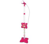 Bontempi | MP3Stage Mic - Micrófono de Escenario con Conexión MP3 para Rendimiento Versátil, Rosa, 200x200x1000 mm