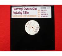Bontempi Owners Club Who's Gonna Ease The Pressure Funky Vocal 12" Peach PWLT284 EX/EX 1994 12 inch in stickered plain black sleeve