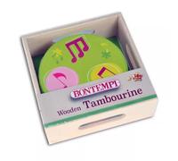 Bontempi: Pandereta de madera con 6 sonajas - 4 cm, varios modelos