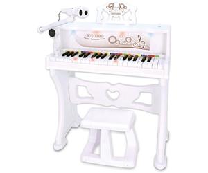 Bontempi | PianoKeys - Piano Vertical con Micrófono, USB y Conexión Inalámbrica para una Experiencia Musical Completa, 570x840x450 mm