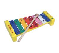 Bontempi | RainbowChimes: Xilófono con 8 Notas metálicas de Colores para melodías Brillantes, 240x110x45 mm