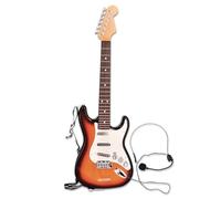 Bontempi | Rock On - Guitarra Rock electrónica inalámbrica con micrófono, correa de hombro y canciones pregrabadas, 67 cm