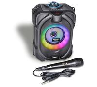 Bontempi | SonicSync - Amplificador Audio Karaoke Inalámbrico con Micrófono Dinámico, Efectos de Luz y Efecto Eco, 31,7x19,4x15,1 cm