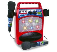 BONTEMPI - Sonicsync Amplificador Inalámbrico con Doble Micrófono Efecto Eco Regulación de Volumen Conexión Inalámbrica y MP3 280x260x70 mm