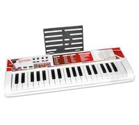 BONTEMPI - Teclado Electrónico 37 Teclas Inalámbrico con 10 Canciones Pregrabadas 8 Sonidos 16 Ritmos Función Aprendizaje y Grabación 500x180x40 mm