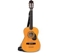 Bontempi- Wooden Guitar with 6 Strings, Multicolor (21 9220)
