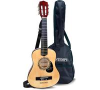 Bontempi- Wooden Guitar with 6 Strings, Color Marrone Chiaro (21 7531)