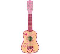 Bontempi | WoodHarmony - Guitarra Clásica de Madera de 55 cm, Rosa | para Aventuras Musicales Auténticas