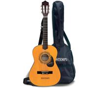 Bontempi | WoodHarmony - Guitarra Clásica de Madera de 75 cm con Bolso Auténtico, Marrón Oscuro