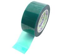 Bonus Eurotech 1bl54.03.0050/066 a # cubierta de banda de poliéster, silicona pegamento, + 240 °C, longitud 66 m x 50 mm de ancho x total grosor 0,085 mm, verde/transparente