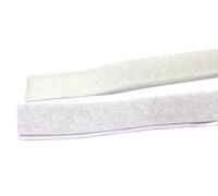 Bonus Eurotech 1bz21.00.0016/025 autoadhesivo velcro, Juego por 25 m Ganchos y Ojales, Ancho 16 mm, color blanco