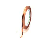 BONUS Eurotech PPI91.15.0025/033A# Ppi91150 Cinta de cobre, resina sintética termoendurecible conductiva, ancho 25 mm, longitud 33 m, grosor total 0,60 mm, cobre
