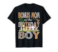 Bonus Mamá Del Cumpleaños Niño Safari Jungla Animales Amante Camiseta