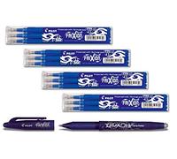 Bonus Pack Pilot FriXion Ball Rollerball Pen 0.7 Recambios Recambios | 4 juegos de 3 azules + 1x Frixion Ball en azul