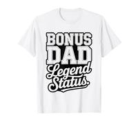 Bonus Papá Leyenda Estatus Día del Padre Padrastro Funny Camiseta
