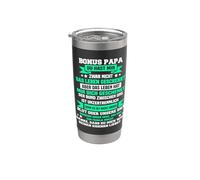 Bonus Papa Stiefpapa - Saco de dormir Vaso térmico de acero inoxidable de doble pared