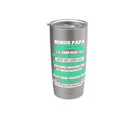 Bonus Papa Stiefpapa - Saco de dormir Vaso térmico de acero inoxidable de doble pared
