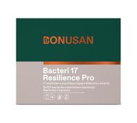 Bonusan Bacteri 17 Resilience Pro 28 Sobres - Probiótico con 17 Cepas Bacterianas - 8 Mil Millones UFC - Con Inulina - Sin Gluten y Sin Lactosa - Apto para Veganos - Para Salud Intestinal