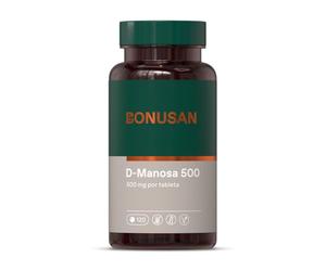 Bonusan D-Manosa 120 Comprimidos de 500mg - 6000mg por 12 Comprimidos - Suplemento Natural para el Sistema Urinario