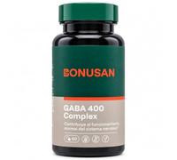 Bonusan GABA 400 Complex - 60 Cápsulas - 400 mg de GABA por Cápsula con Valeriana y Vitaminas del Grupo B - B1, B2, B3, B5, B6, Biotina, Folato Activo y B12