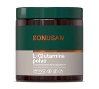 Bonusan L-Glutamina 200gr Polvo - Suplemento Aminoácido Natural - Sin Conservantes, Sin Colorantes y Sin Aromatizantes - Para Ayudar a los Procesos Metabólicos de Nuestro Organismo