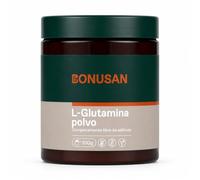 Bonusan L- Glutamina en Polvo 200 g - 100% L-Glutamina - 6,5 g por Dosis - Fórmula de Aminoácido Sin Aditivos - Incluye Cuchara Medidora - Complemento Alimenticio