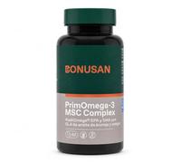 Bonusan PrimOmega-3 MSC Complex - 60 Perlas - Omega 3 EPA y DHA con GLA de Aceite de Onagra y Borraja - Aceite de Pescado AlaskaOmega® de Pesca Sostenible MSC - Vitamina E Natural