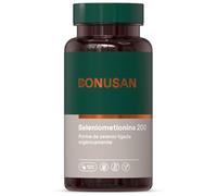 Bonusan Seleniometionina 200 mcg 120 Cápsulas - Selenio de Alta Absorción para Tiroides y Sistema Inmune - Potente Antioxidante Celular - Salud de Cabello y Uñas