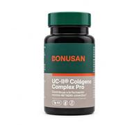 Bonusan UC-II Colágeno Complex Pro - 60 Cápsulas - Colágeno Tipo II no Desnaturalizado con Cúrcuma Curcuwin Ultr Boswellia, Mejillón de Labio Verde, Vitamina D3, Zinc, Cobre y Manganeso