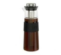 bonVIVO Cafetera Cold Brew 1L GRAN CAPACIDAD - Jarra Café Frío de Vidrio Borosilicato con Filtro de Malla Fina - Solo Agua Fría - Cabe en Nevera
