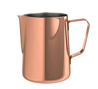 bonVIVO Jarra Leche Barista 330ml Acero Inoxidable | Jarra profesional con escala graduada y pico preciso para preparar latte art, cappuccino y espresso.