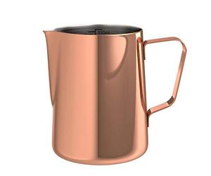 bonVIVO Jarra Leche Barista 330ml - Espumador Leche en Acero Inoxidable con Escala Graduada, Lechera Profesional para Latte Art, Capuchino y Café Espresso - Accesorios Barista