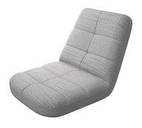 bonVIVO Sillas Plegables - Acolchadas cómodas para Leer Uso Sofa Suelo, Sillon habitacion o Silla meditacion reclinable para Relax en Color Azul y Gris
