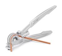 Bonvoisin 2 en 1 Dobladora de Tubos Manual 3/8'' y 1/2'', Curvadora de 1-180 Grados para Tubería de Cobre, Latón, Aluminio y Metales Blandos
